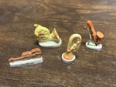 楽器 ミニチュア フィギュア 4点セット