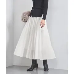 ユナイテッドアローズ オーガンジー ポケット フレアスカート