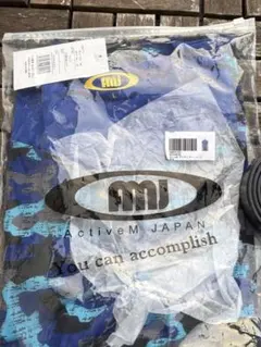 【新品未使用】activem アクティブーム　アンダーシャツ 青　丸首半袖