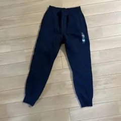 ユニクロ ボア スウェットパンツ 140 ネイビー