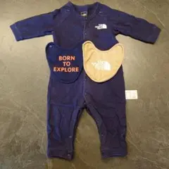 THE NORTH FACE ネイビー ロンパース 80