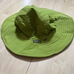 mont-bell リバーシブルハット ライムグリーン/オレンジ