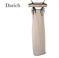 【美品】Darich ダーリッチ パイピングカットリボンロングワンピース