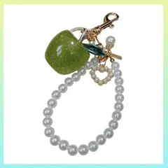 青りんご　ミセスグリーンアップル　キーホルダー　チャーム　じゃらじゃら JAMS