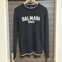 【最終値下げ】BALMAIN 黒 ロゴ入りセーターのサムネイル