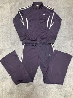 adidas ジャージ上下セット ダークパープル
