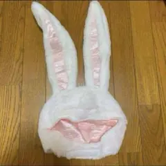 ❣️未使用❣️ コスプレ 衣装 うさぎ 被り物 うさぎ被り物 バニーガール ホワイト