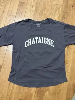 GLOBAL WORK CHATAIGNE ロゴTシャツ Mサイズ