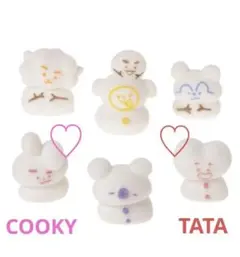 BT21 雪だるま ゆきだるま ランダムマスコット COOKY TATA セット