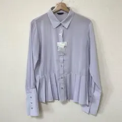 新品未使用　タグ付き　URBAN RESEARCH 薄紫 フリル長袖シャツ