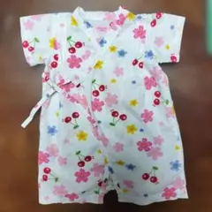 ミキハウス ホットビスケッツ　甚平　ロンパース
