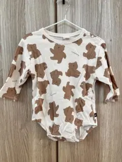 フタフタ クマ柄 ロンパース 80cm