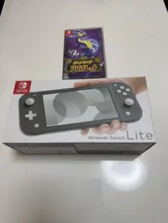 Nintendo Switch Lite 本体 グレー ポケモンバイオレット付き