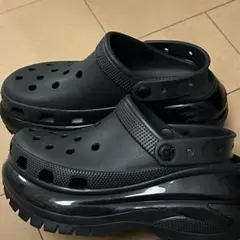 ゆう様専用ページ crocs メガ クラッシュ クロッグ 黒