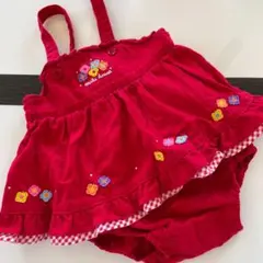 ♫miki house ミキハウスレトロなダルマワンピース♫