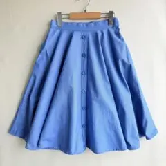 美品　The Virgnia ヴァージニア　レディース　フレアスカート　水色