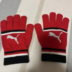 PUMA キッズ ニット手袋 レッドのサムネイル