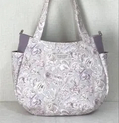 チューリップ型バッグ　リバティ・アレキサンダーマーブル　ハンドメイド