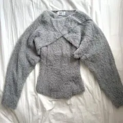 isee.room ファートップス　トップス　グレー