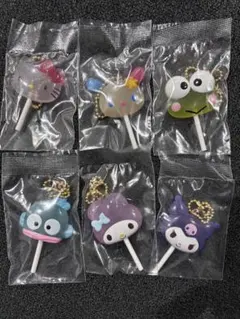 サンリオキャラクターズ カラフルキャンディチャーム　全６種類　コンプリート