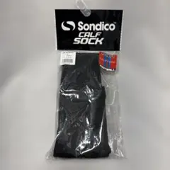 【新品未開封】Sondicoサッカーカーフソックス　子供　フリーサイズ　ブラックのサムネイル
