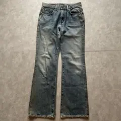 grunge edwin fade flare denim pants y2k - メルカリ