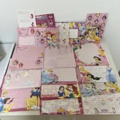 【48枚】ディズニー　プリンセス　レターセット　メモ　シンデレラ　平成レトロ