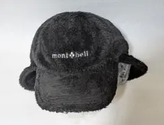 mont-bell フリース帽子 耳あて付き 黒