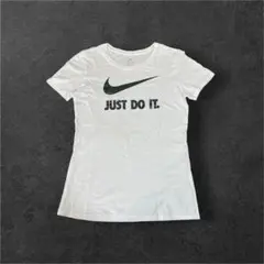 【NIKE】ナイキ レディース L 半袖Tシャツ ホワイト 白 スウッシュ ロゴのサムネイル