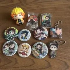 鬼滅の刃 グッズセット 缶バッジ アクリルキーホルダー