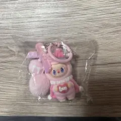 LABUBU ラブブ　ぬいぐるみミニキーホルダー　ピンク