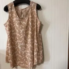 お値下げ中！GU サーモンピンク ノースリーブ　※仕事でない日は早い発送です