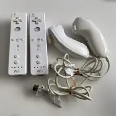 Wii リモコン&ヌンチャク ホワイト 各2個セット ホ2