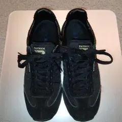 美品　PATRICK パトリックマラソン　日本製　ブラック スニーカー