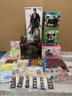バンプレくじ　ゾロB賞アニメカラー　一番くじフィギュア4点他下位賞含む　計39点