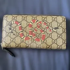 GUCCI GGスプリーム キングスネーク ラウンドファスナー長財布のサムネイル