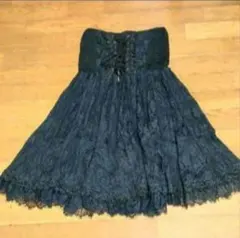 Ozz On Japan 黒のレースフレアスカートのサムネイル