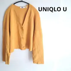ユニクロユー♡ミラノリブVネックカーディガン　黄色