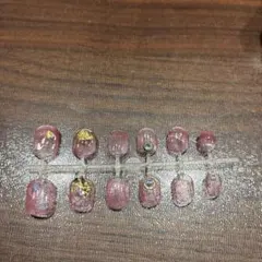 パープル ネイルチップ 10個セット