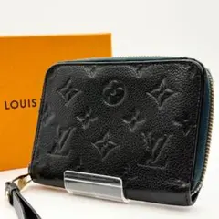 ルイヴィトン ポルトフォイユ アンプラント スクレット 折り財布　ネイビー