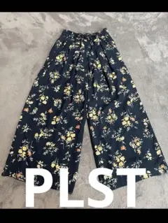 PLSTプラステ花柄プリント ワイドパンツＭサイズ