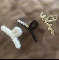 新品未使用 ヘアクリップ 3点セット