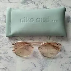 niko and ... クリアフレーム サングラス ケース付き J!NSコラボ