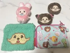 モンチッチ ポーチ ぬいぐるみ ガチャガチャ五5点セットのサムネイル