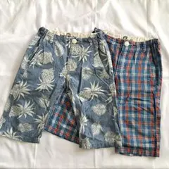 Daddy Oh Daddy ハーフパンツ 2枚セット 130 綿100