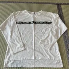 P.LATTE GIRL 長袖カットソー M ホワイト