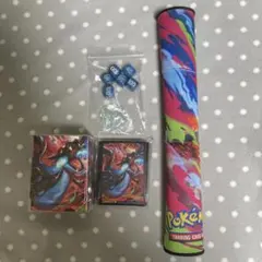 ポケモンカード　メガリザードンX　海外サプライ　プレイマット　デッキシールド