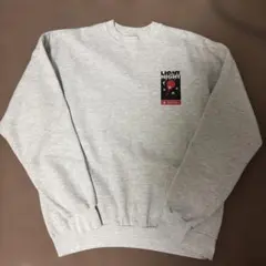 90s 00s hanes スウェットシャツ　企業ロゴ