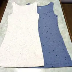 美品　GAP　OLD NAVY　タンクトップ　2枚　星柄　 カラフル　ネップ柄のサムネイル