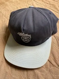 00s STUSSY シャネルロゴ キャップ ネイビー ステューシー